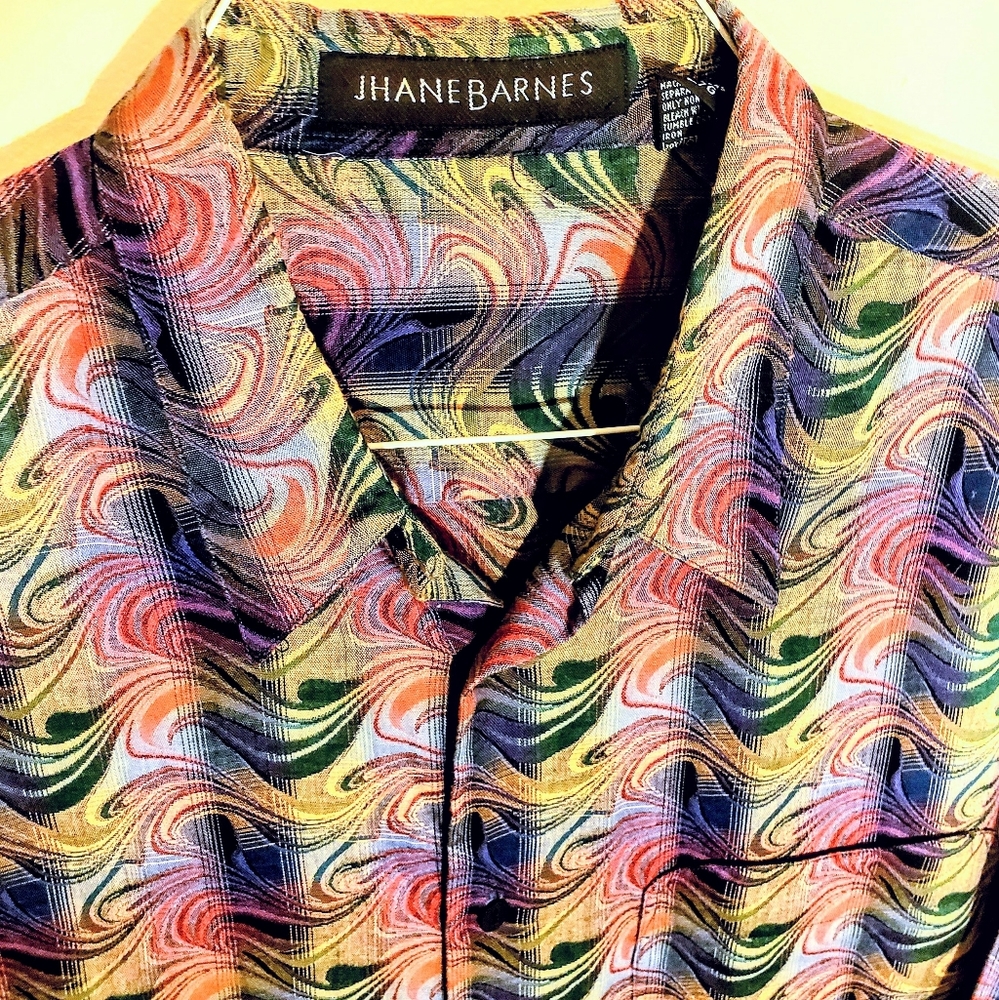 Rare Vintage Jhane Barnes men's shirt, size L